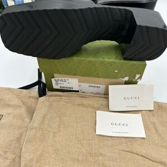 Women’s Gucci, rubber block, low heel slides, size 41 made in Italy - Picture 6 of 13